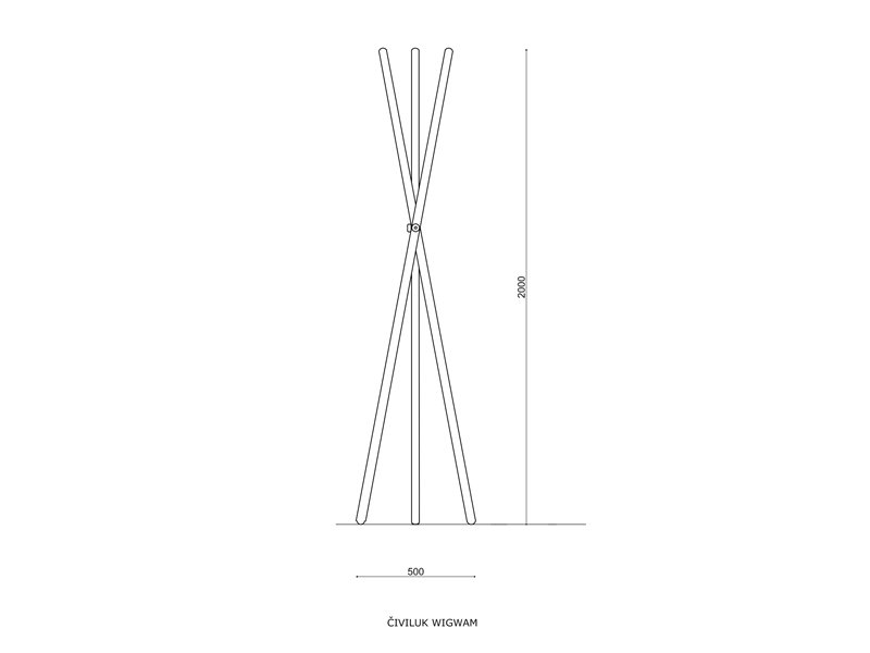 Wigwam coat tree