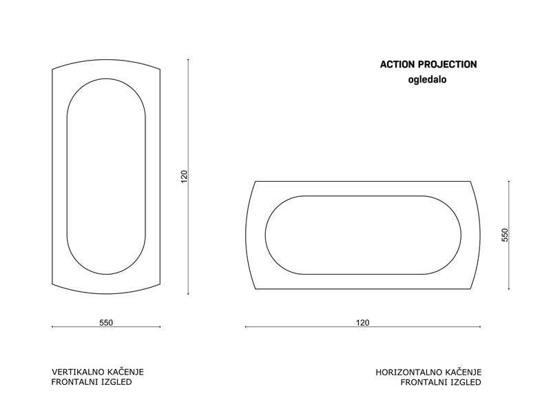 Action projection mirror