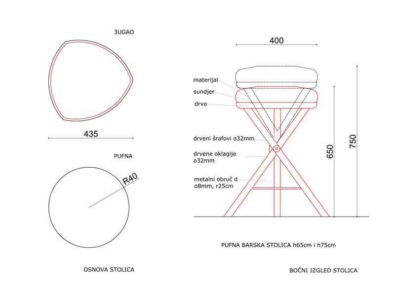 3u/t-Puff bar stool